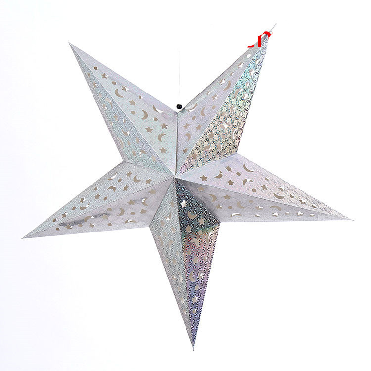 Metallic-Look Hanging Christmas Star - Image 10