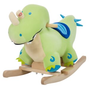 Friendly Dinosaur Plush Rocker with Sounds