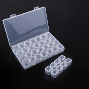 Diamond Art & Bead Storage Box — 28 Compartments