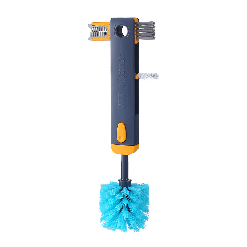 Bottle-Lid & Detail Cleaning Brush — Blue